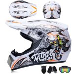 Casque de moto int�gral casque de motocross professionnel enfants et adultes - casques de descente set ...