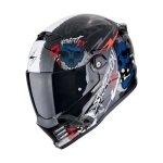 Casque moto int�gral scorpion covert fx skullz