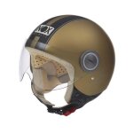 Casque moto jet nox n210 or noir