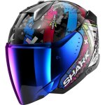 Casque moto jet shark skwal i3 hellcat
