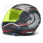 Casque de moto modulable bluetooth intgr casque moto homme et femme adultes casques modulables moto ...