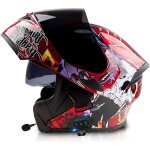 Casque moto modulable bluetooth casques modulables casque de moto scooter avec anti - buée visière pour ... Casque moto modulable bluetooth casques modulables casque de moto scooter avec anti - buée visière pour ...