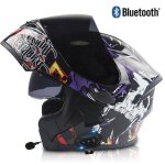 Casque moto modulable bluetooth casques modulables casque de moto scooter avec anti - bu�e visi�re pour ...