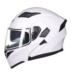 Casques moto modulable casque de moto double lentille