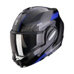 Casque moto modulable scorpion exo - tech evo socius - noir - l (59 / 60 cm)