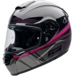 Casque moto intgral homologu optimus cherry - blossom motoblouz adulte noir / gris / rose