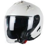 Motoblouz soddy casque de moto jet avec visire solaire homologu ece 22. 06 white casque scooter motoblouz ...