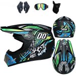 Casque motocross adulte atv downhill mtb dh hood helmets noir casque moto scooter