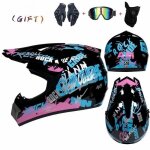 Casque motocross adulte atv downhill mtb dh hood helmets noir casque moto scooter