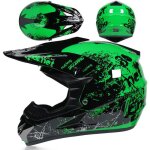 Casques de motocross ecelen casques de course - fleur �clat�e verte