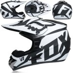 Casques de motocross ecelen casques de course - noir et blanc Casques de motocross ecelen casques de course - noir et blanc