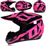Casques de motocross ecelen casques de course - rose fluo brillant Casques de motocross ecelen casques de course - rose fluo brillant