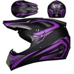 Casques de motocross ecelen casques de course - voie violette Casques de motocross ecelen casques de course - voie violette