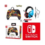 Casque pc - nintendo - dracaufeu - rouge et bleu - micro omnidirectionnel - stro 2. 0