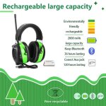 Casque de protection auditive ? snr 25?30 db arceau rglable coussinets confortables ? anti - bruit chantier ...