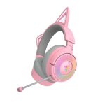 Casque sans fil - razer - kraken kitty v3 pro - couleur rose - ultra l�ger - confort optimal