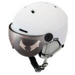Casque de ski falven - lunettes int�gr�es - syst�me air flow - l - blanc