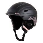 Casque de ski noir / rose femme cairn escape black blush