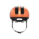 Casque de v�lo - abus - hud - y - orange - led rechargeable - ajustement zoom ace urban