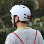 Casque de vlo pour adultes homme / femme avec lumire led usb rechargeable mousse eps paisse usage ...