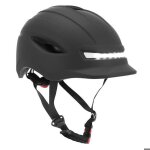 Casque v�lo avec clignotant + commande au cintre reglage molette p2r urbain / city