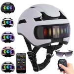 Casque de vélo électrique intelligent Écran diy led contrôle par application pour vélo électrique scooter ... Casque de vélo électrique intelligent Écran diy led contrôle par application pour vélo électrique scooter ...