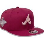 Casquette 9fifty - new era - atlanta braves - rouge - ajustable - 100% coton