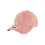 Casquette 9forty adjustable ny yankees velour diamante rose - femme