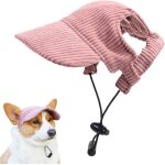 Casquette de baseball pour chiens ajustable chapeau avec trous pour oreilles chapeau de soleil convient ...