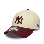 Casquette de baseball - new era - 9forty - couleur block - blanc / rouge - mixte