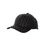 Casquette de baseball tiss�e avec imprim� int�gral - armani exchange - homme - noir