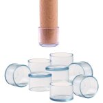 Casquettes pour chaises et meubles - 16 pi�ces - pieds patins ronds - anti - rayures et antibruit - 35 ...