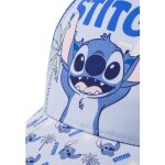 Casquette - disney - stitch - bleu - 65% coton - sangle rglable
