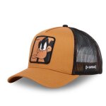 Casquette homme trucker looney tunes daffy capslab - trucker - filet rigide - noir marron - visi�re arrondie ...