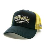 Casquette noir / jaune homme von dutch twin logo black