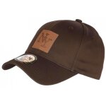 Casquette ny marron ecusson cuir ny marron classe baseball major - marron