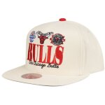 Casquette snapback - mitchell & ness - retro frame nba - chicago bulls - 100% coton - unisexe