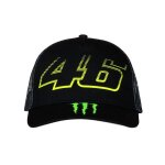 Casquette trucker - vr46 - monster energy - noir - adulte - coton Casquette trucker - vr46 - monster energy - noir - adulte - coton