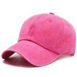 Casquette vintage d�lav�e - rose - coton de haute qualit� - unisexe - confort ajustable