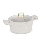 Casserole - berlingerhaus - sahara bh - 7787 - 24 cm - titane - couvercle en verre