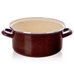Casserole �maill�e brown - 4 litres - 30 cm x 24 cm - brun et beige