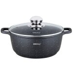 Casserole - king hoff - kh - 1597 - 28 cm - marbre antiadhsif - 65 l