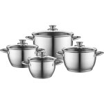 Casseroles (lot de 8) i casserole inox henry i casseroles pour induction gaz i lot de casseroles avec ...
