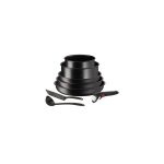 Casserole tefal ingenio darkstone 8 pi�ces l3997812 noir