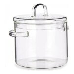 Casserole - vivalto - pot avec couvercle - verre borosilicat - 1800 ml - 154 x 168 x 205 cm