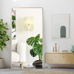Cassilando miroir pleine longueur 180  80cm grand miroir sur pied chambre  coucher dressing et miroir ...