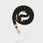 Casyx - cordon de tlphone universel noir et dor