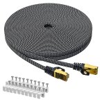 Câble ethernet cat 8 - otbact - 20m - 40gbps - 2000mhz - blindé plat Câble ethernet cat 8 - otbact - 20m - 40gbps - 2000mhz - blindé plat