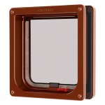 Cat mate chatire verrouillable marron avec doublure de porte jusqu' 50 mm (2 pouces) (234b)