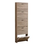 Catavana - meuble de rangement � chaussures - 15 paires - 5 abattants - dimensions : l60xp24xh180 cm ...